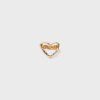 ANILLO CORAZON CORINA DORADO